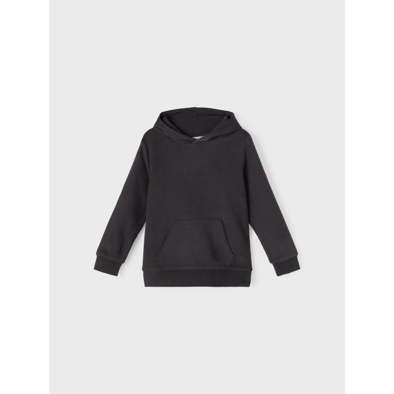 NAME IT Kids Leno sweat hoodie - Sort