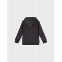 NAME IT Kids Leno sweat hoodie - Sort