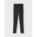 LMTD Coated skinny højtaljet bukser - Black