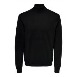 ONLY & SONS Rullekrave Pullover - Sort