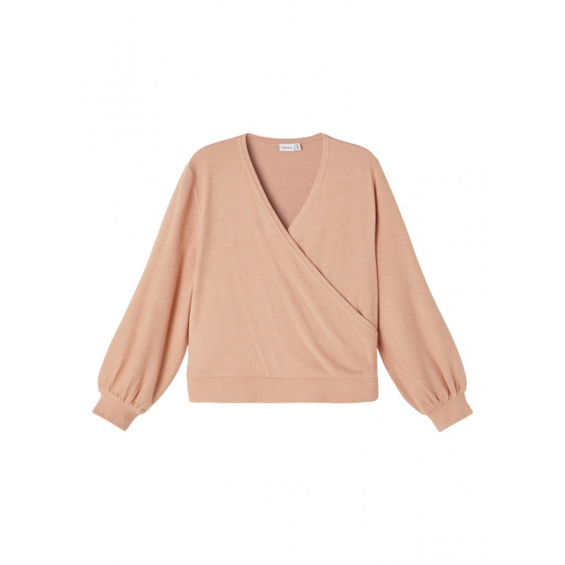 NAME IT Pige bluse med slå-om effekt | 50% UDSALG | Thebestbuy.dk