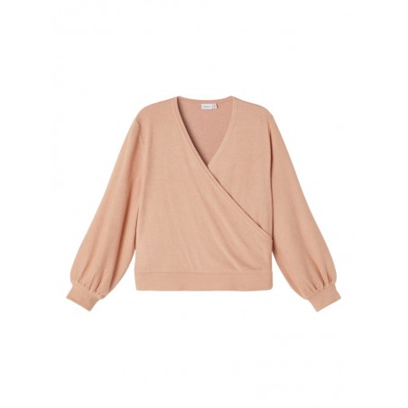 NAME IT Pige bluse med slå-om effekt | 50% UDSALG | Thebestbuy.dk