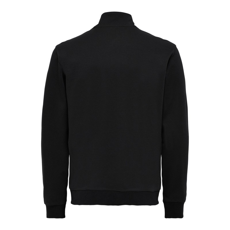 Only & Sons  – Herretøj | Sweatshirt| Highneck Zip | Grå