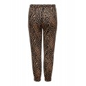 ONLY CARMAKOMA Zebra Bukser - Black/ Brown
