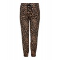 ONLY CARMAKOMA Zebra Bukser - Black/ Brown