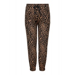 ONLY CARMAKOMA Zebra Bukser - Black/ Brown