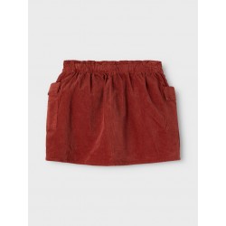 NAME IT Mini Betrice Fløjls Nederdel - Spiced Appie