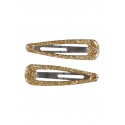 NAME IT 2-pak Glitter Spænder - Guld