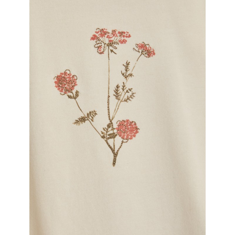 NAME IT BABY Obia langærmet body - White Gray