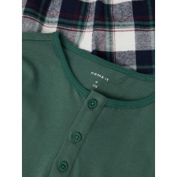 NAME IT KIDS RASSY NATTØJ - GRØNNAME IT KIDS DRENGE NATPYJAMAS
