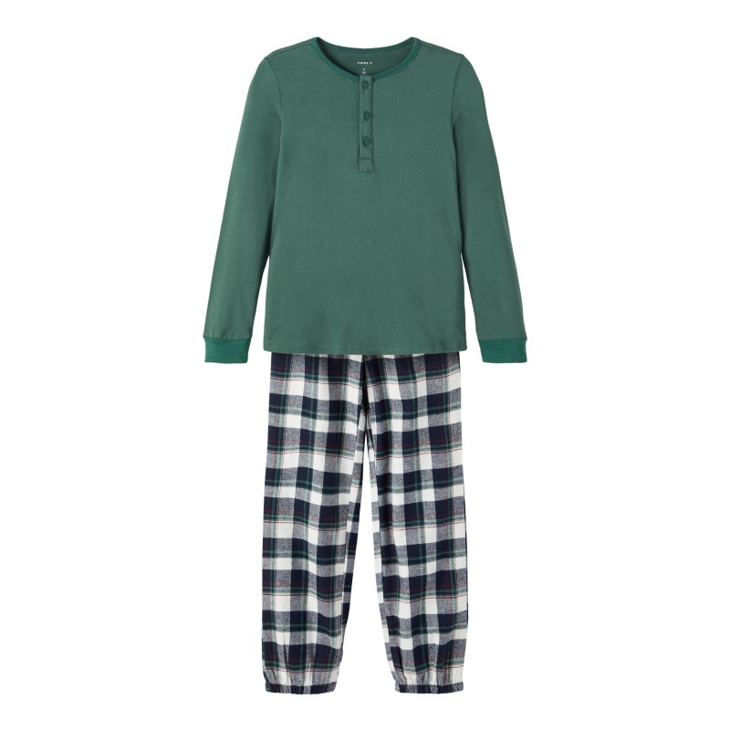 NAME IT KIDS RASSY NATTØJ - GRØNNAME IT KIDS DRENGE NATPYJAMAS
