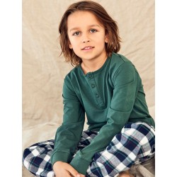 NAME IT KIDS RASSY NATTØJ - GRØNNAME IT KIDS DRENGE NATPYJAMAS