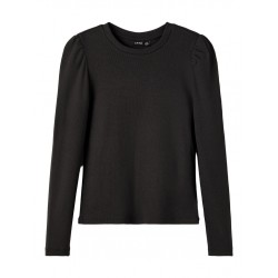 LMTD Bida Langærmet Puff Top - Sort