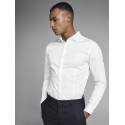 JACK & JONES Langærmet Stretch Skjorte Super Slim - Hvid