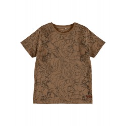 NAME IT Kids Somon Kortærmet T-shirt - Toasted Coconut