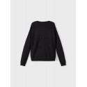 LMTD Nilla Langærmet Kort Strik Cardigan - Sort