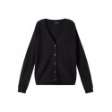 LMTD Nilla Langærmet Kort Strik Cardigan - Sort