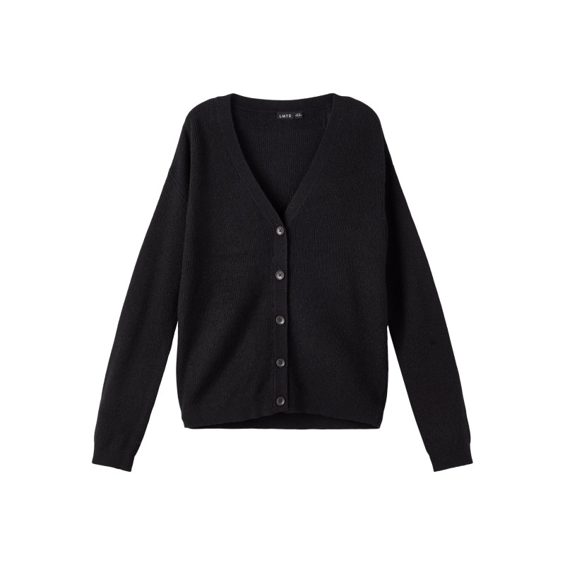 LMTD Nilla Langærmet Kort Strik Cardigan - Sort