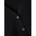 LMTD Nilla Langærmet Kort Strik Cardigan - Sort
