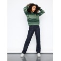 LMTD Tejas Denim HW Straight Fit Jeans - Dark Blue Denim