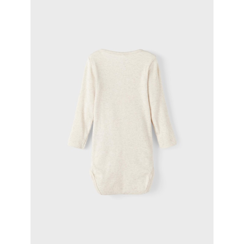 NAME IT Baby Kab L/S Bodystocking  - Peyote melange