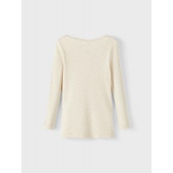 NAME IT langærmet rib bluse | Køb tøj med økologisk bomuld her