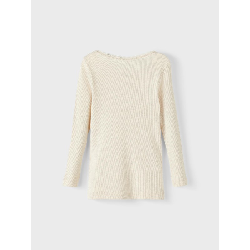 NAME IT langærmet rib bluse | Køb tøj med økologisk bomuld her