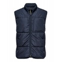 ONLY & SONS JEREMY QUILTED VEST - DARK NAVY