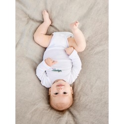 NAME IT krokodille bodystocking | Økologisk bomuld | Amerikansk lukning