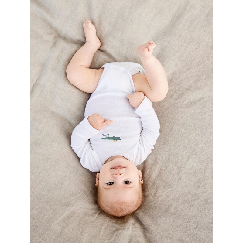NAME IT krokodille bodystocking | Økologisk bomuld | Amerikansk lukning