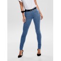 ONLY RAIN LIFE SKINNY JEANS - MEDIUM BLUE DENIM