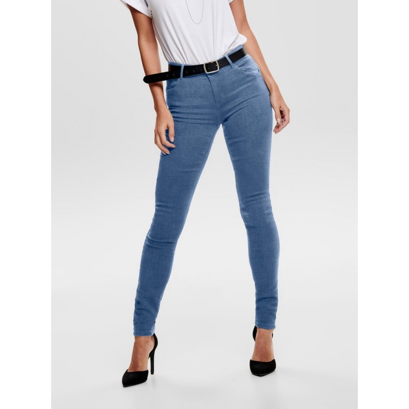 ONLY RAIN LIFE SKINNY JEANS - MEDIUM BLUE DENIM