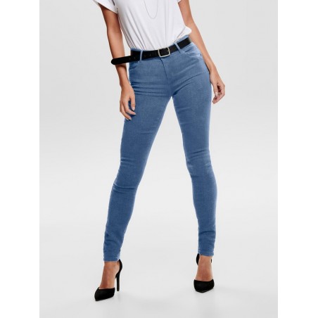 ONLY RAIN LIFE SKINNY JEANS - MEDIUM BLUE DENIM