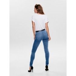 ONLY RAIN LIFE SKINNY JEANS - MEDIUM BLUE DENIM