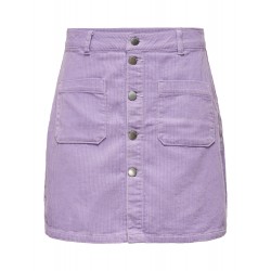 JDY Shiraz fløjl nederdel - Lavender