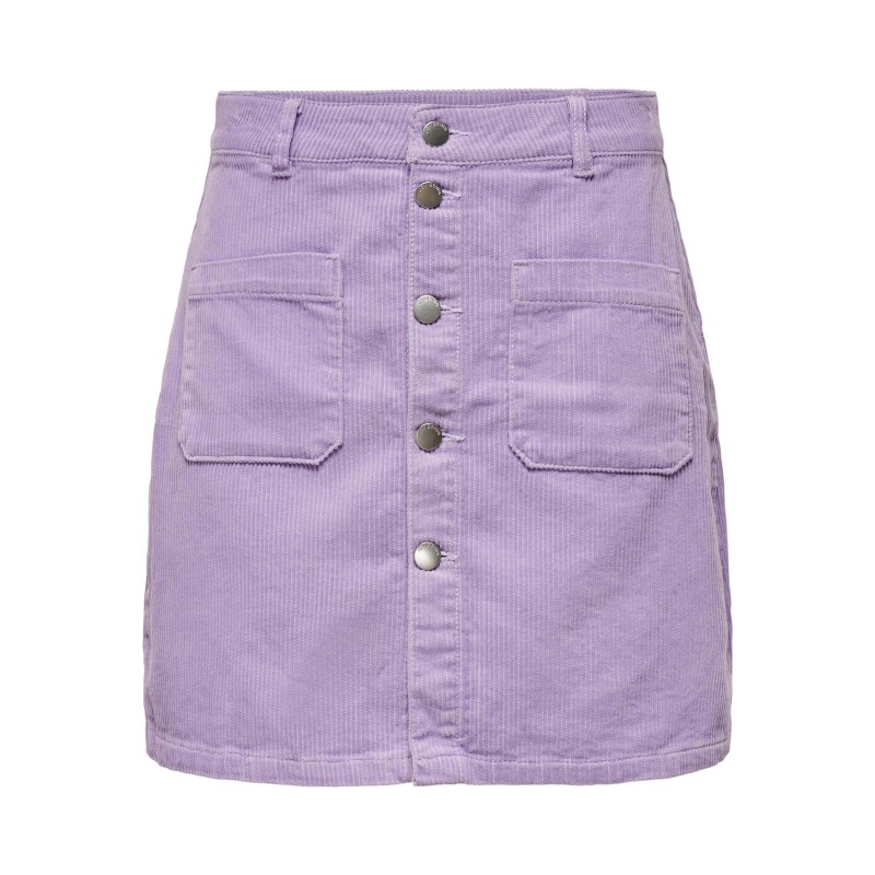 JDY Shiraz fløjl nederdel - Lavender