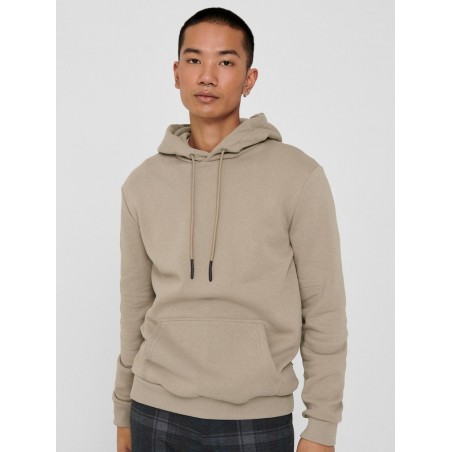 ONLY & SONS Ceres Sweat Hoodie  - Chinchilla