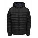 ONLY & SONS PAUL QUILTET HÆTTE JAKKE - SORT