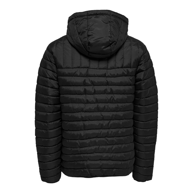 ONLY & SONS PAUL QUILTET HÆTTE JAKKE - SORT