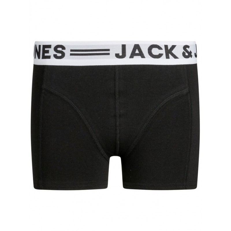 JACK & JONES Sense Trunks 3-Pack  Jnr - Hvid -Grå -Sort