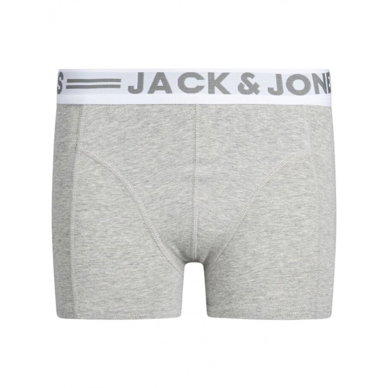 JACK & JONES Sense Trunks 3-Pack  Jnr - Hvid -Grå -Sort