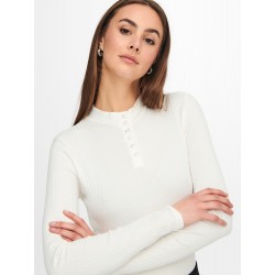 JDY Fransiska højhalset basis bluse - Cloud Danser