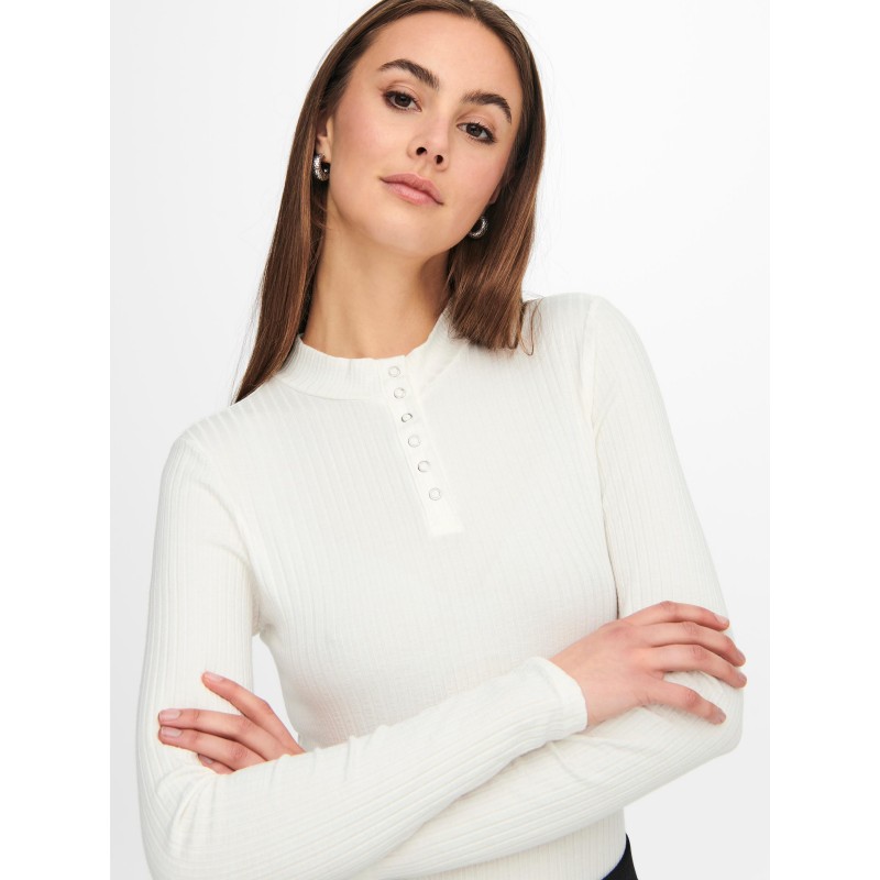 JDY Fransiska højhalset basis bluse - Cloud Danser