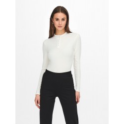 JDY Fransiska højhalset basis bluse - Cloud Danser