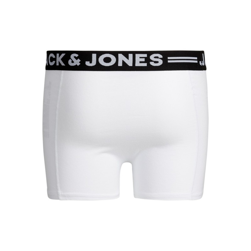 JACK & JONES Sense Trunks 3-Pack  Jnr - Hvid -Grå -Sort