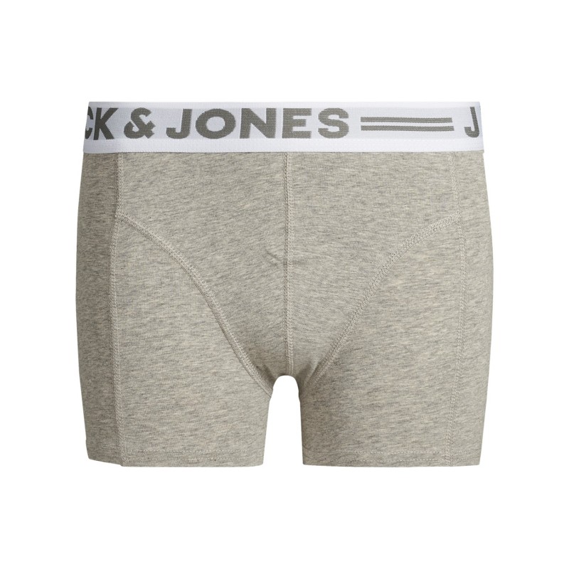 JACK & JONES Sense Trunks 3-Pack  Jnr - Hvid -Grå -Sort