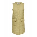 JDY Augusta Diamant Quiltet Vest - Khaki