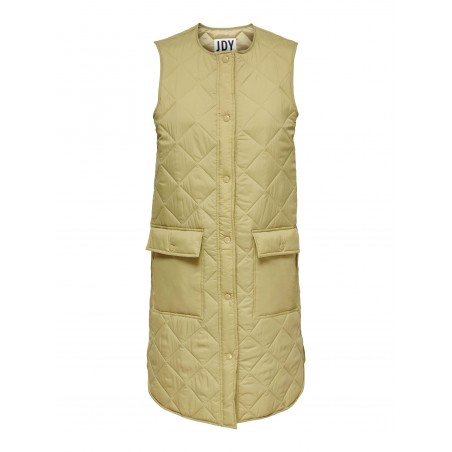 JDY Augusta Diamant Quiltet Vest - Khaki