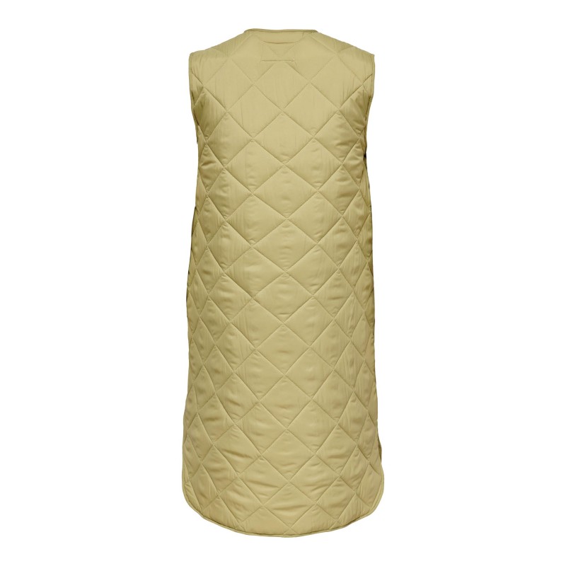 JDY Augusta Diamant Quiltet Vest - Khaki