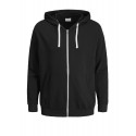 Jack & Jones Plus Holmen zip hoodie - Sort